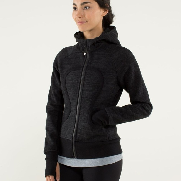 lululemon athletica Tops - lululemon Scuba Full-Zip Hoodie *Stretch – Heathered Black / Commuter Denim